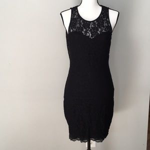 Sexy open back lace dress